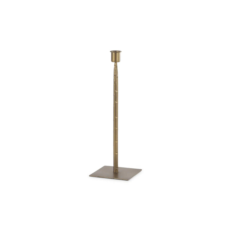 12" Gold Metal Floor Taper Candlestick Homeroots Home Decor