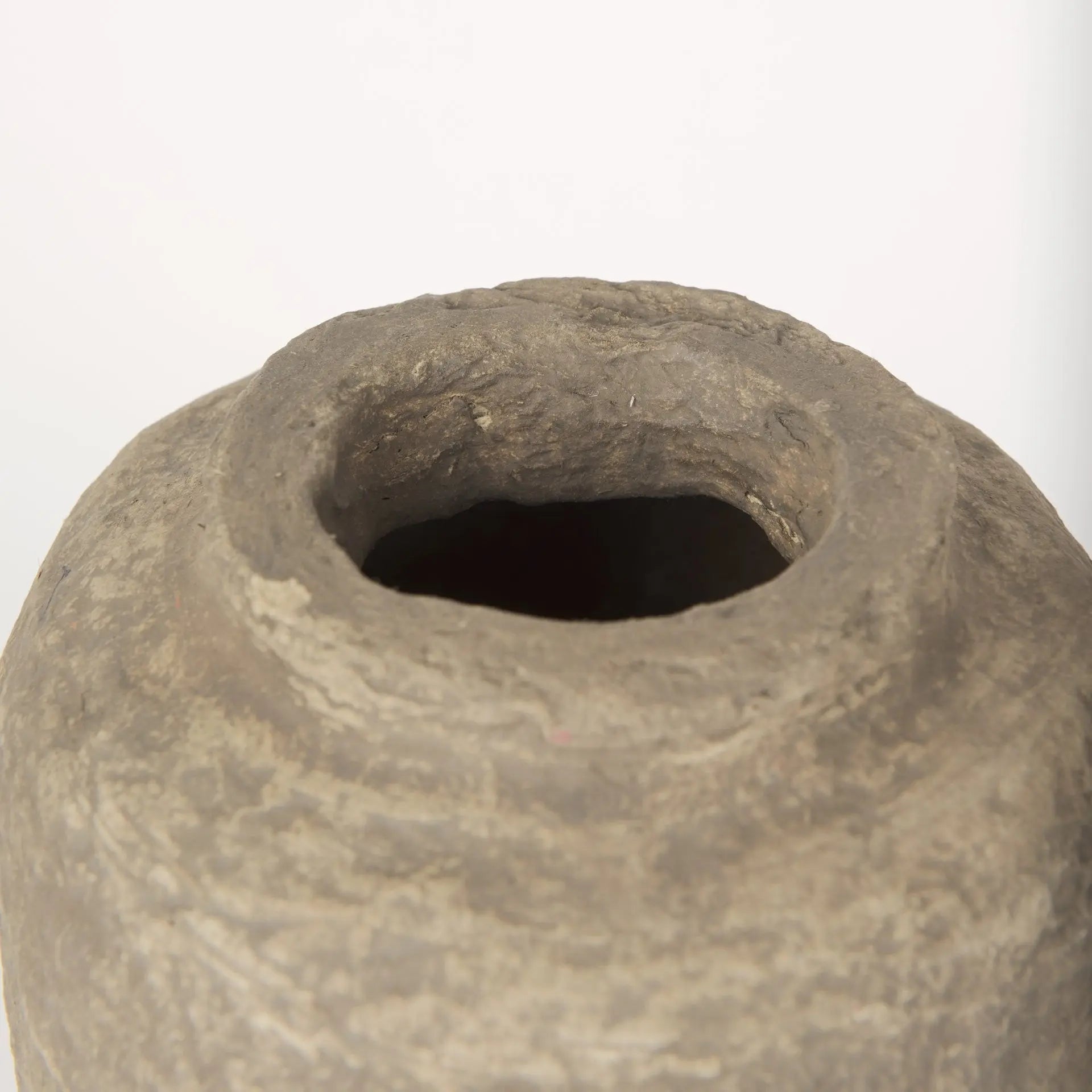 12" Gray Paper Mache Table Vase Homeroots Home Decor
