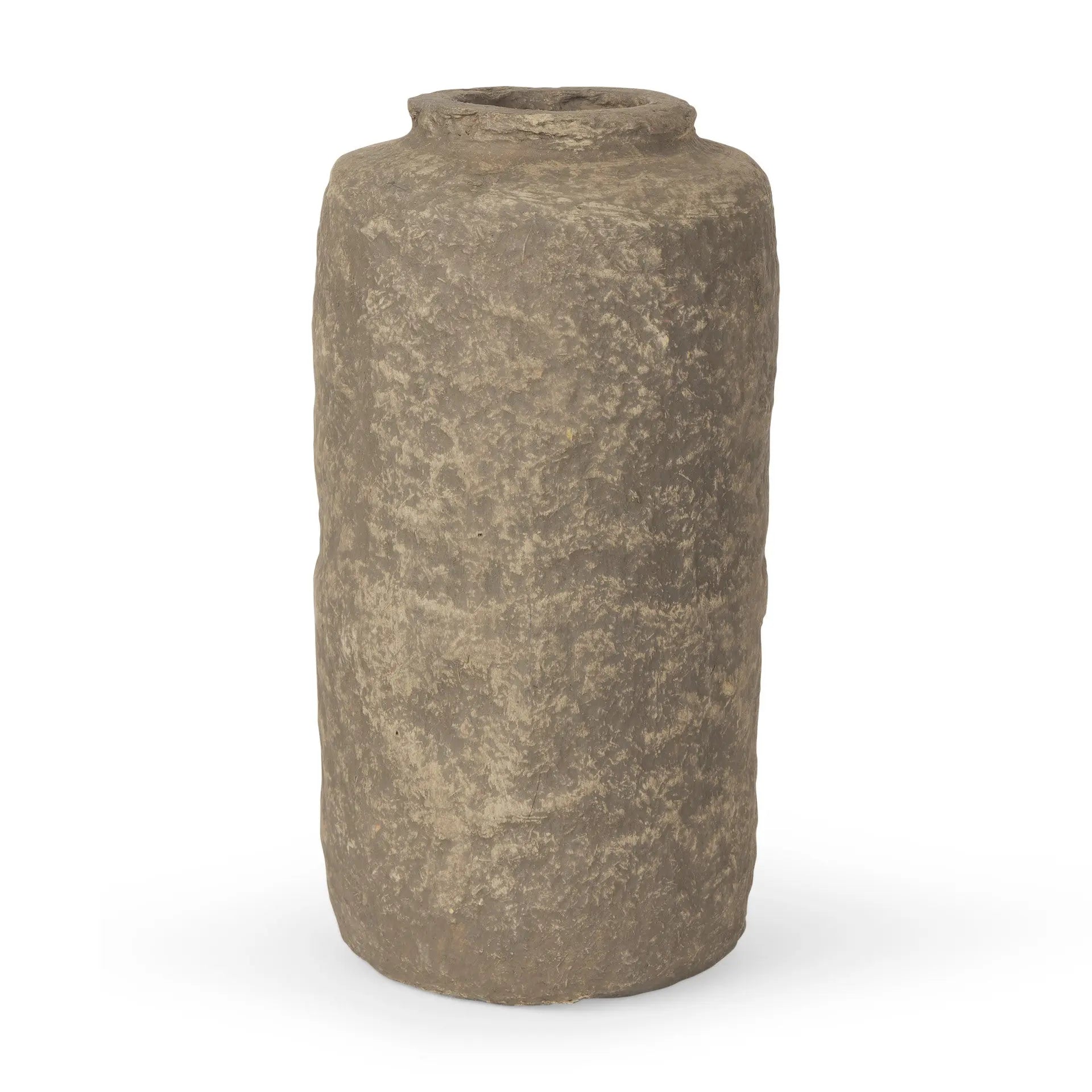 12" Gray Paper Mache Table Vase Homeroots Home Decor