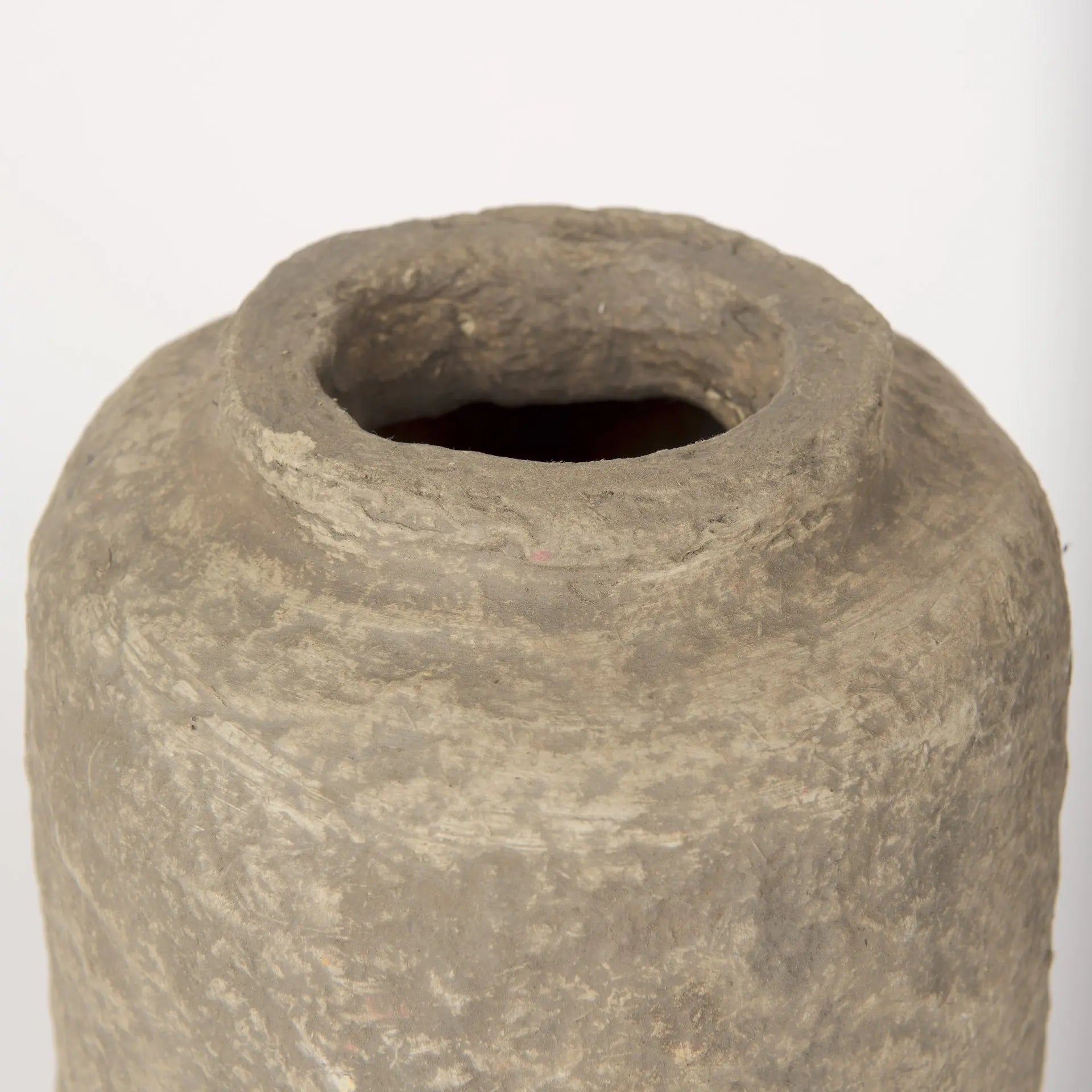 12" Gray Paper Mache Table Vase Homeroots Home Decor