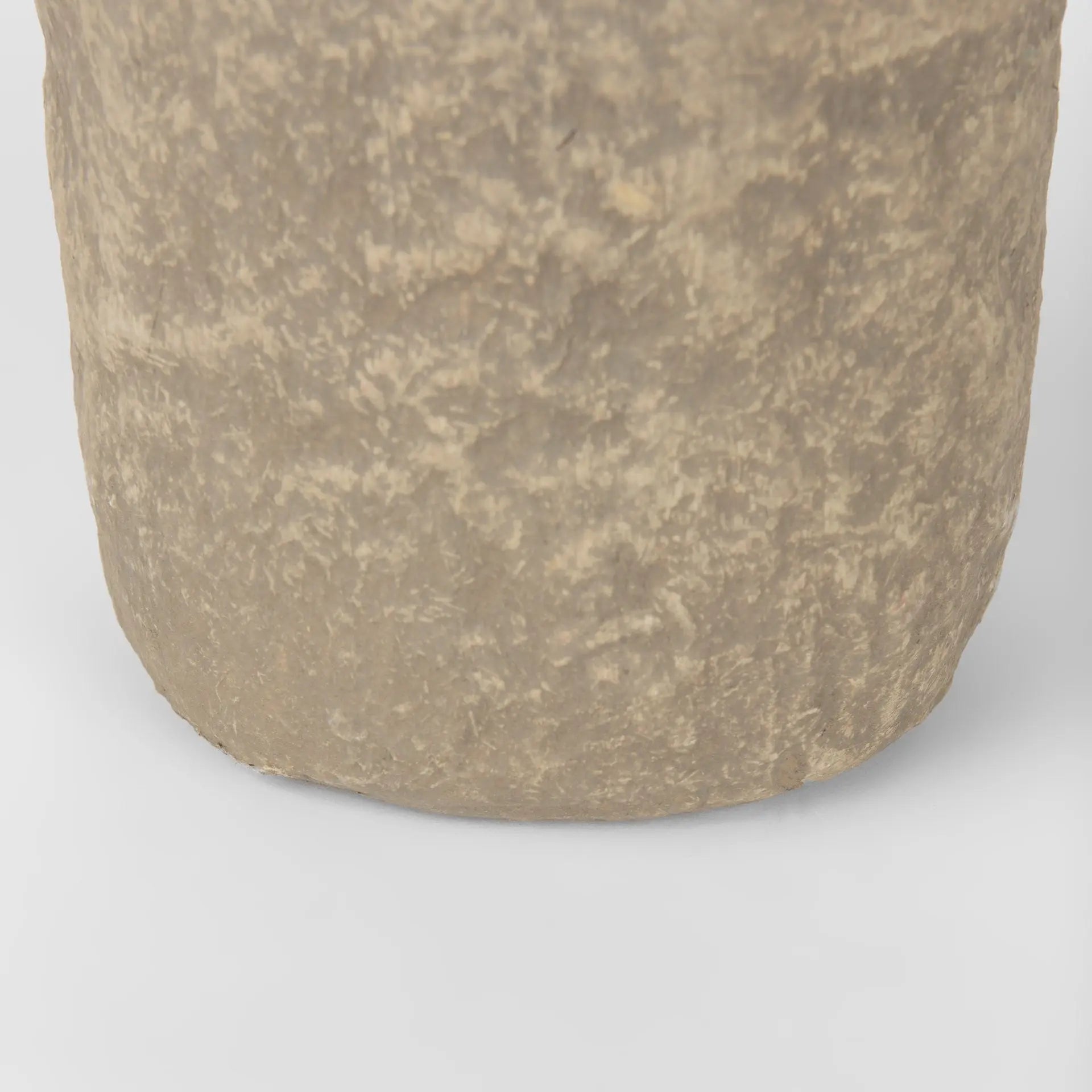 12" Gray Paper Mache Table Vase Homeroots Home Decor