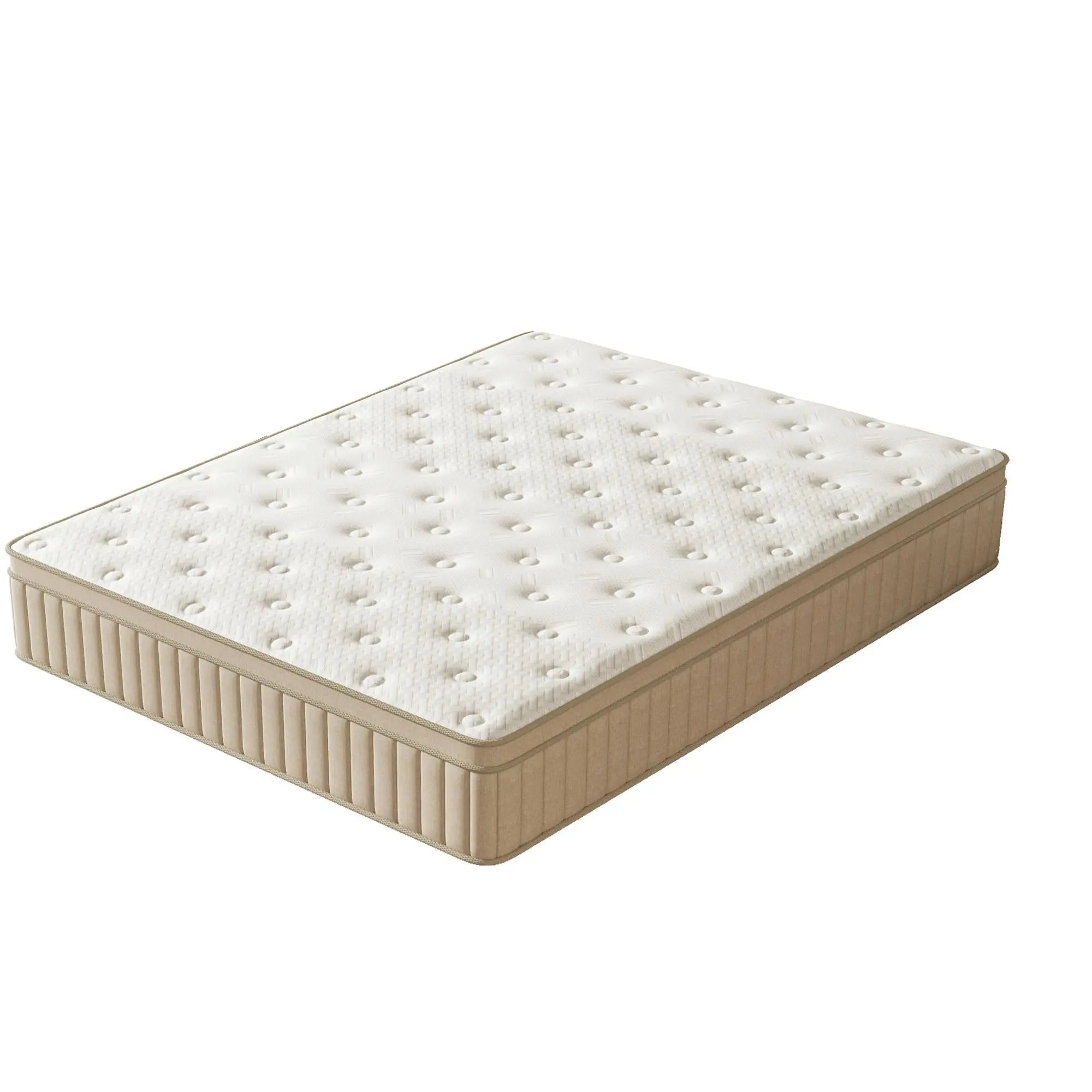 12" Queen Gel Memory Foam Hybrid Mattress Homeroots Bed & Bath