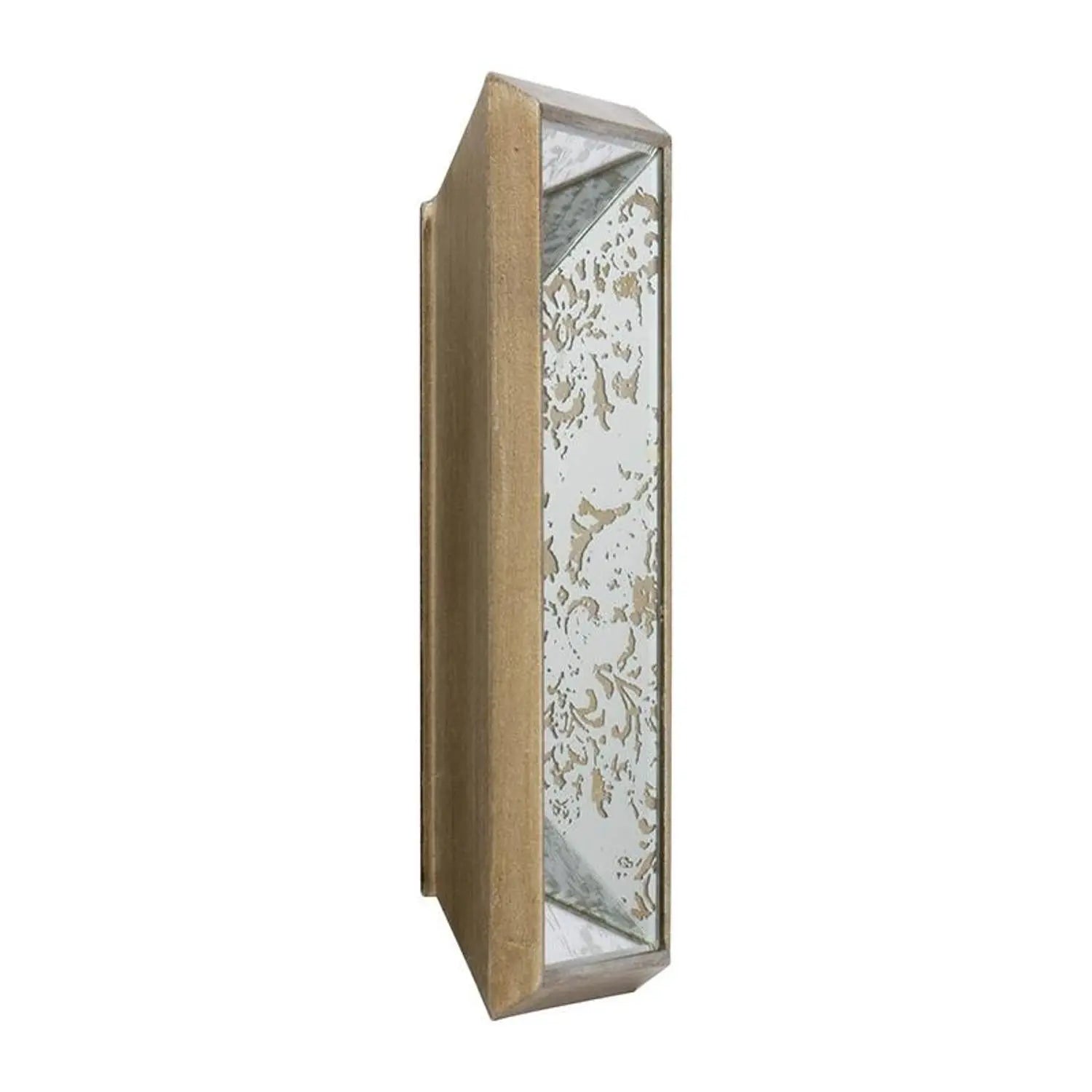12" Silver Metal Framed Antiqued Glass Accent Mirror - GreatEagleInc