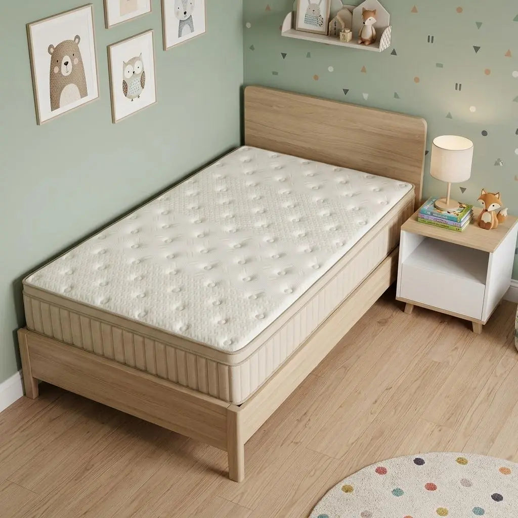 12" Twin Gel Memory Foam Hybrid Mattress Homeroots Bed & Bath