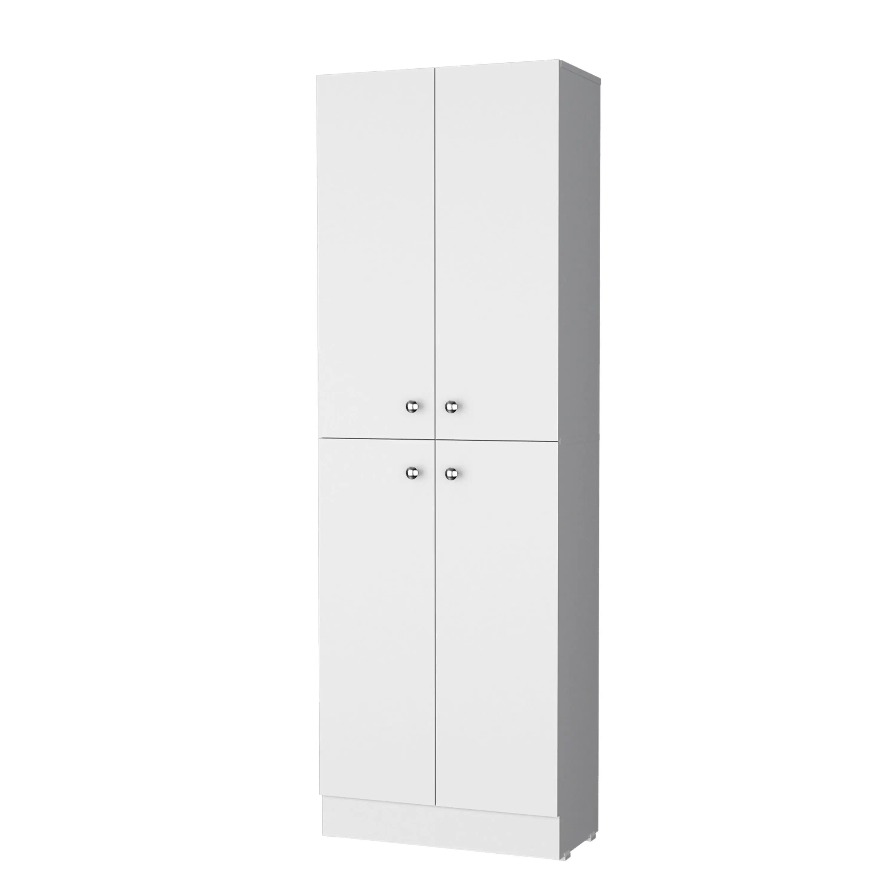 12" White Wood Pantry Or Storage Closet Homeroots Kitchen & Dining