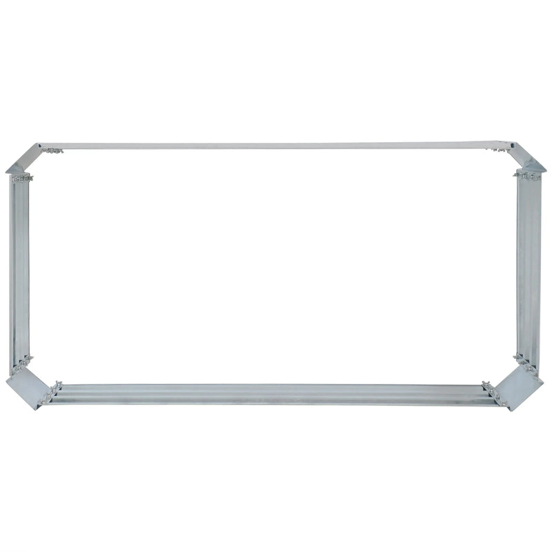 12" X 48" Silver Metal Rectangular Raised Garden Bed Homeroots Outdoor