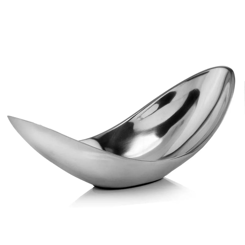 13" Aluminum Modern Twisted Centerpiece Bowl Homeroots Kitchen & Dining