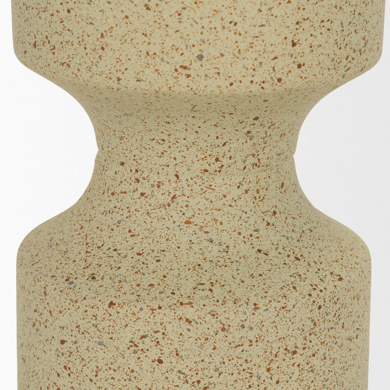 13" Beige Metal Tabletop Votive Candle Holder Homeroots Home Decor