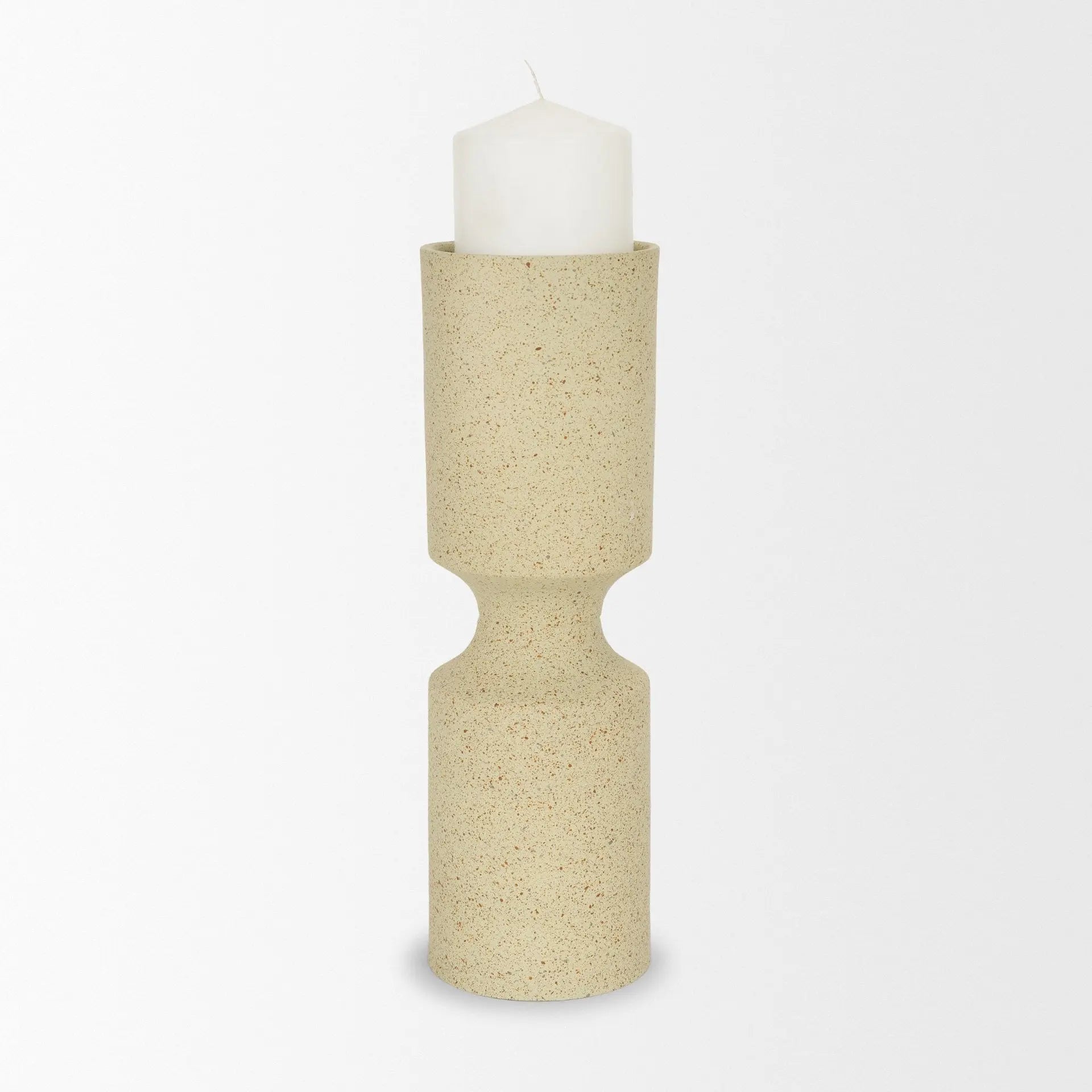13" Beige Metal Tabletop Votive Candle Holder Homeroots Home Decor