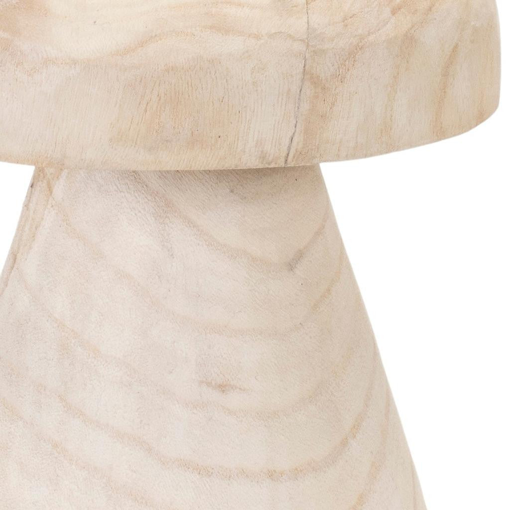 13" Beige Solid and Manufactured Wood Floral Bouquet Garden Accents Accessories Homeroots Outdoor