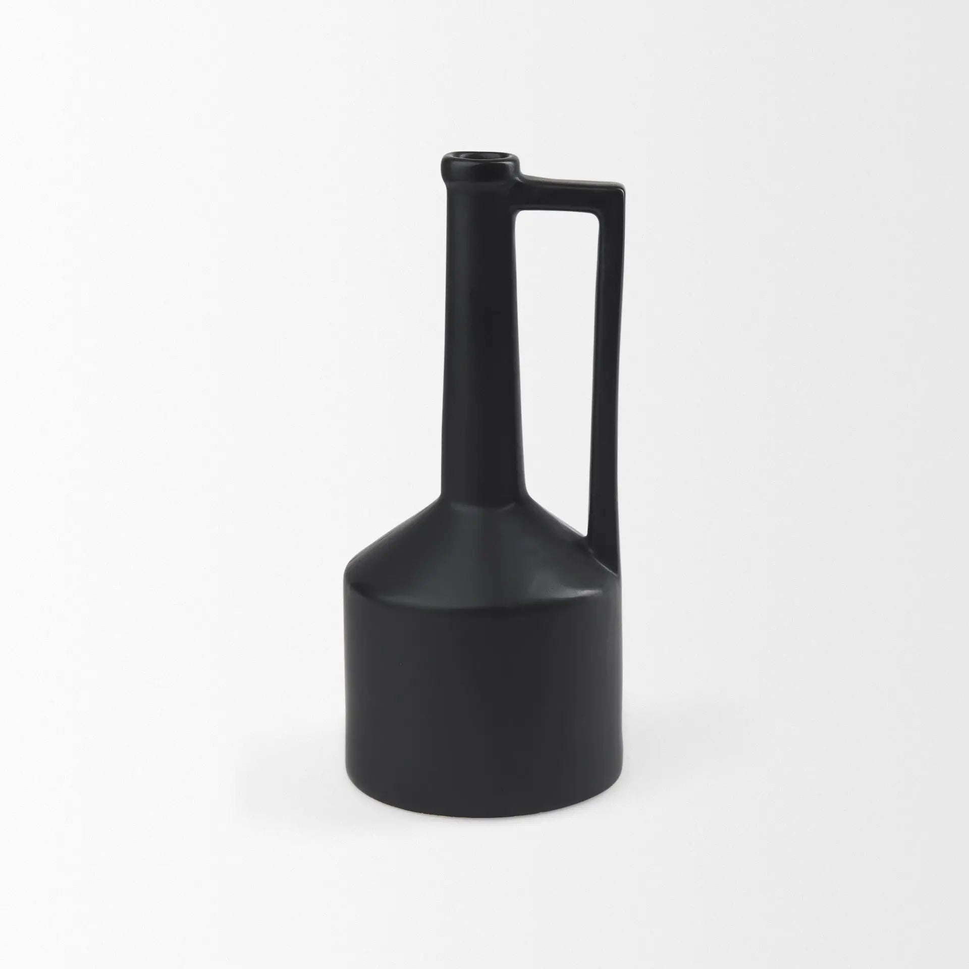 13" Black Ceramic Table Vase Homeroots Home Decor