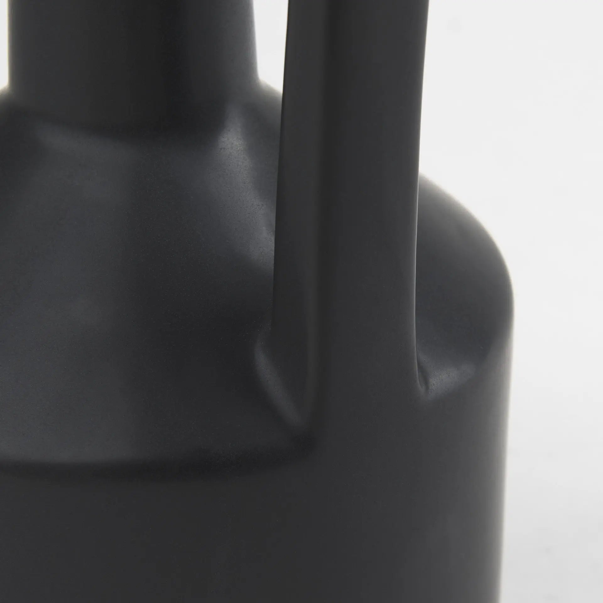13" Black Ceramic Table Vase Homeroots Home Decor