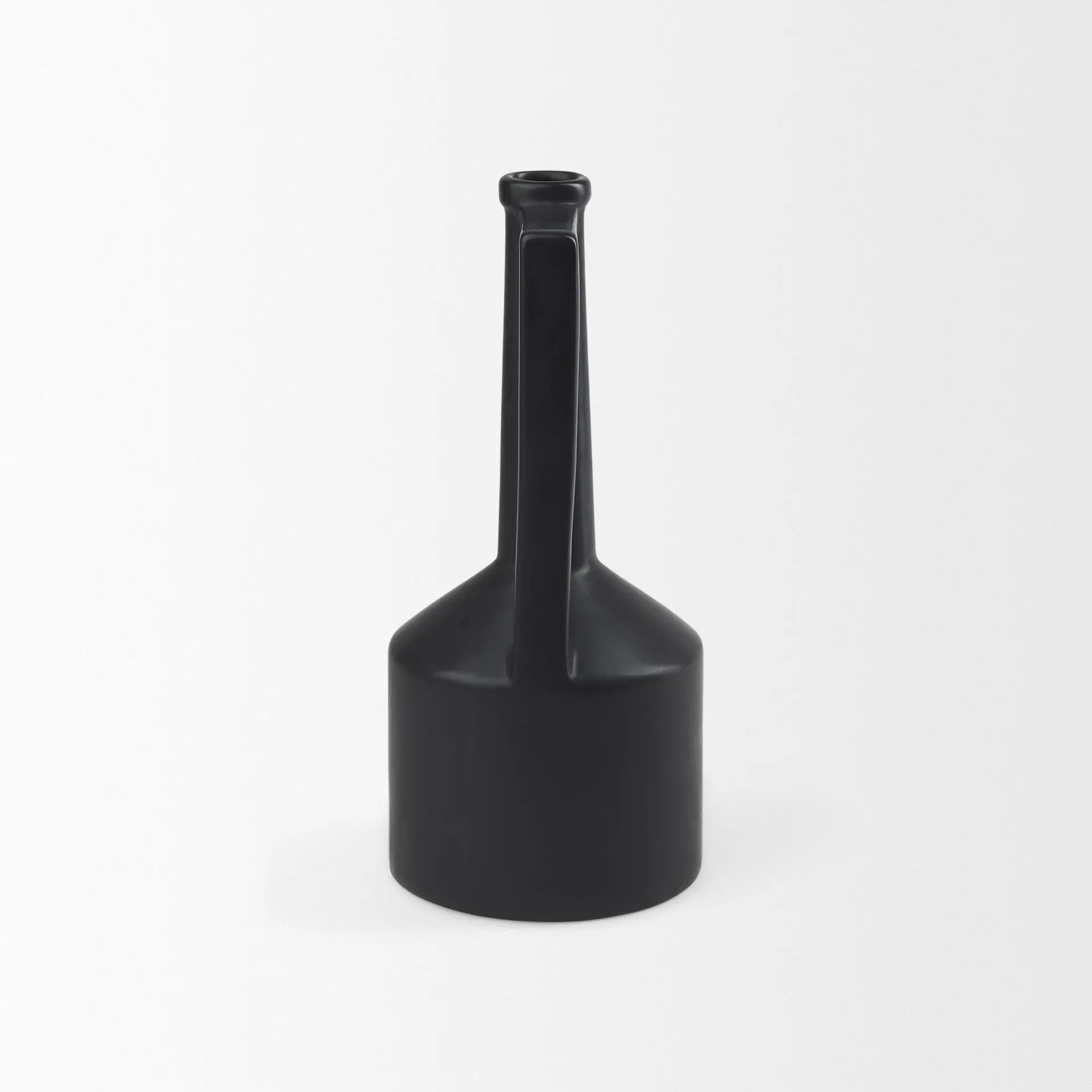13" Black Ceramic Table Vase Homeroots Home Decor