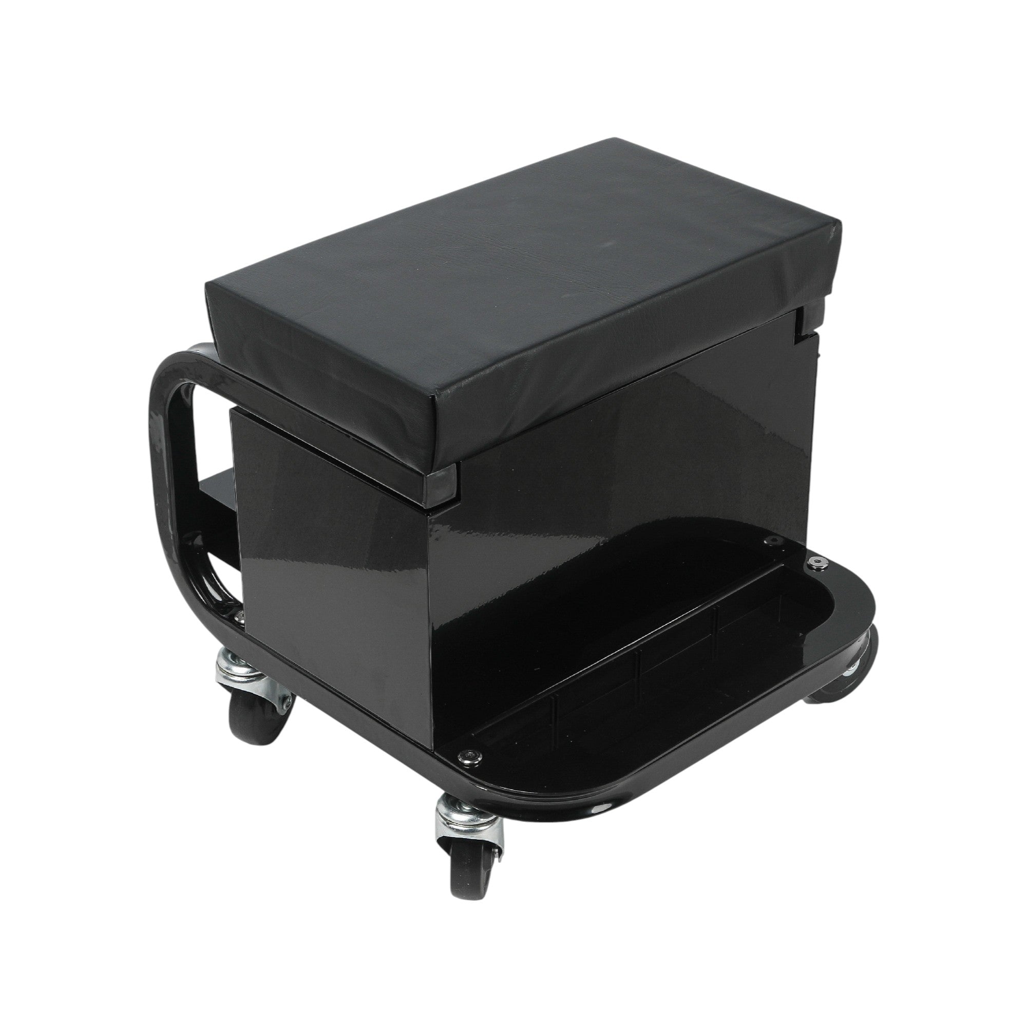 13" Black Multi-Tier Steel Rolling Cabinet With Lid - GreatEagleInc