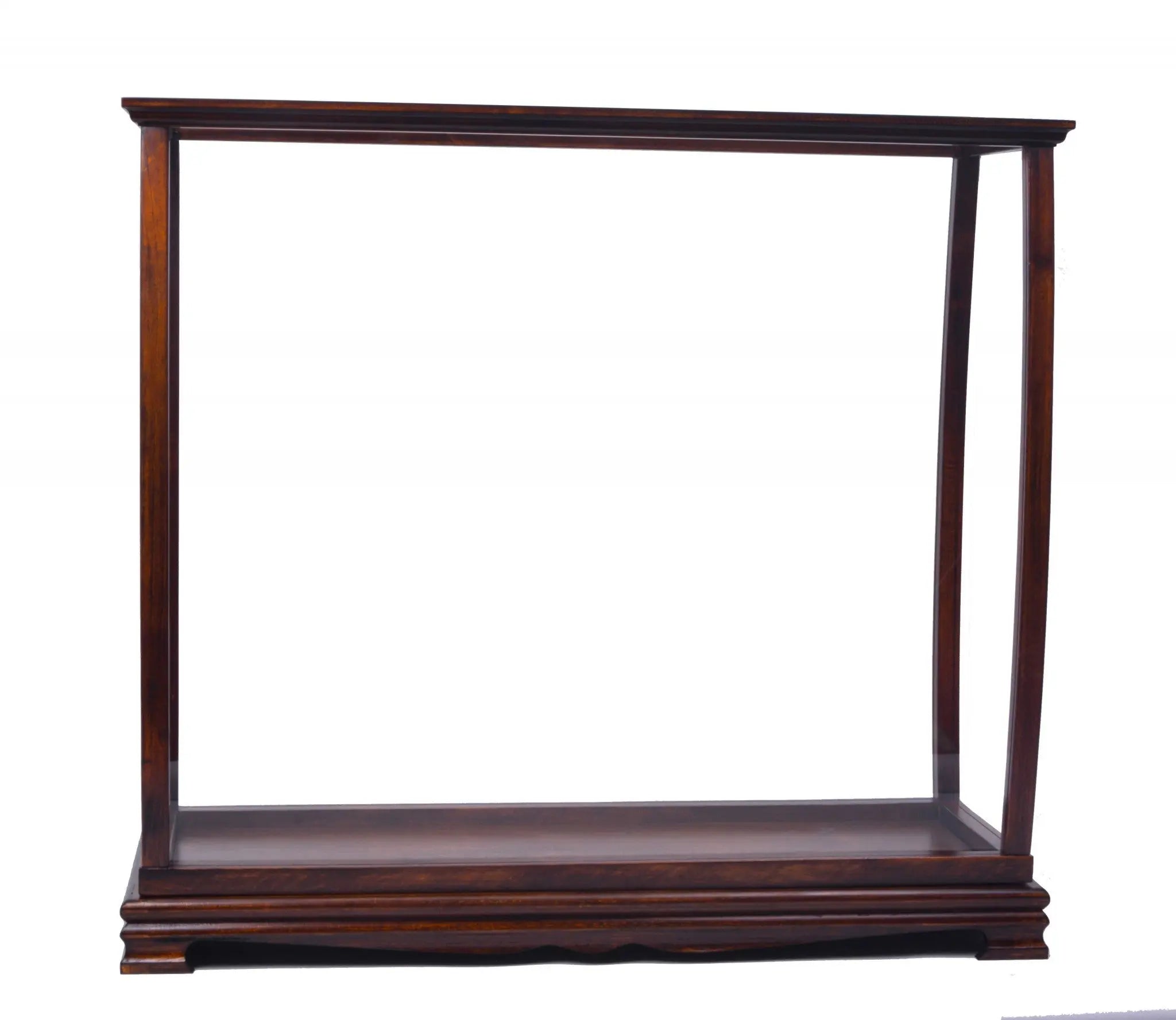 13" Dark Brown And Clear Glass Standard Display Stand Homeroots Kitchen & Dining