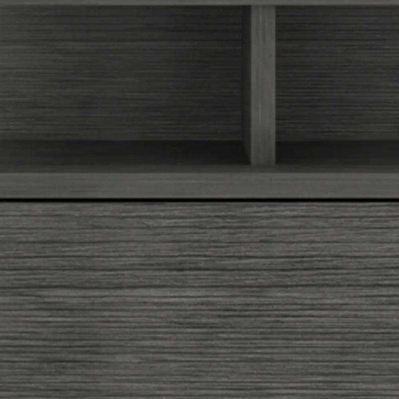13" Dark Gray Wood One Drawer Floating Nightstand Homeroots Bed & Bath