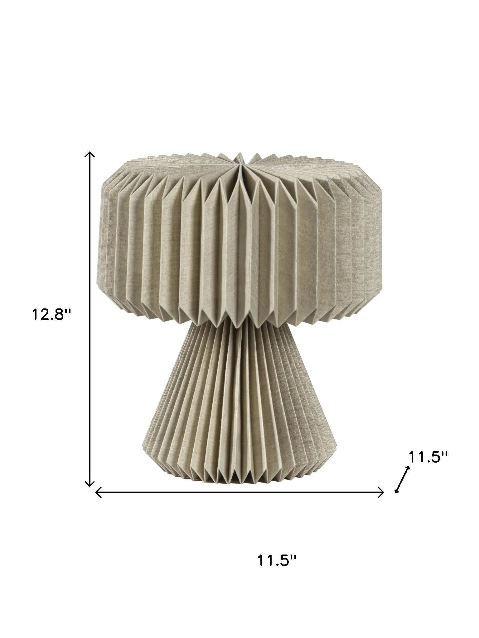 13" Natural Geometric Bedside Lamp With Cylinder Shade Homeroots Lighting