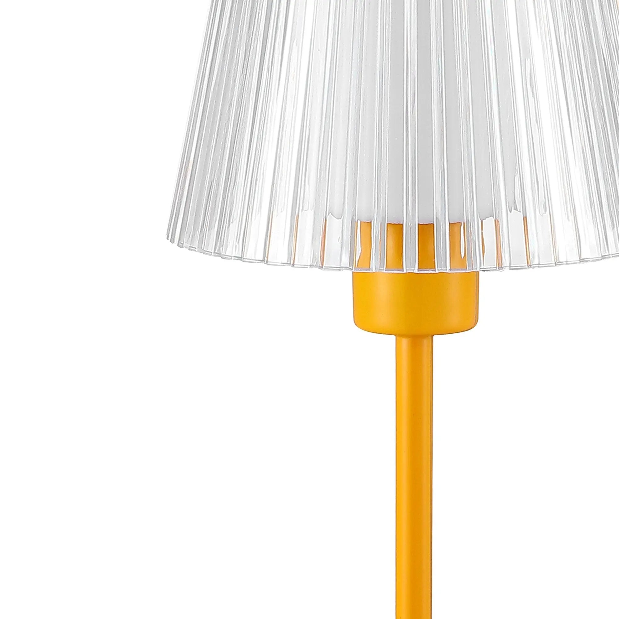 13" Orange USB Table Lamp With Empire Shade Homeroots Lighting