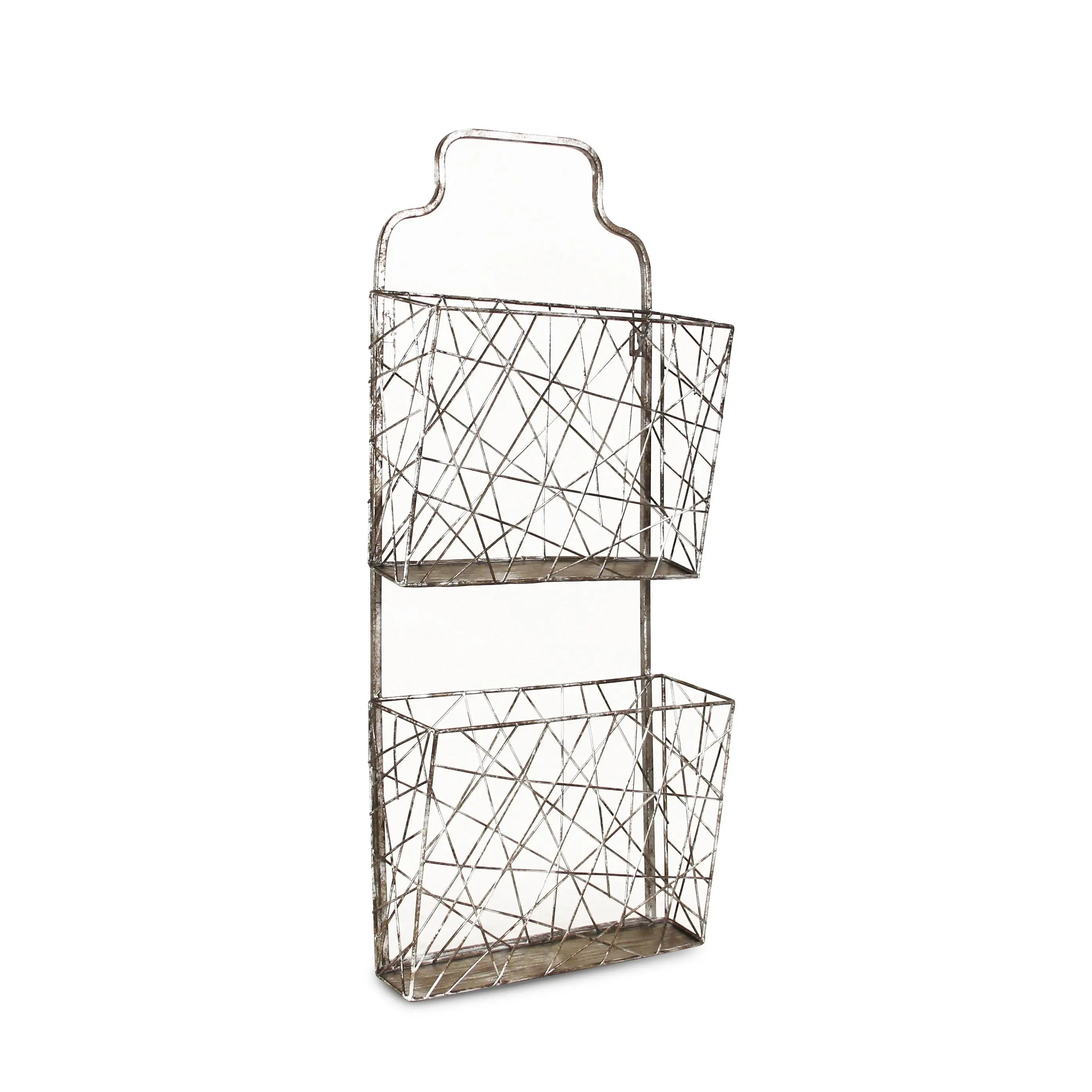 13" Silver Multi-Tier Metal Additional Accessory Homeroots Office