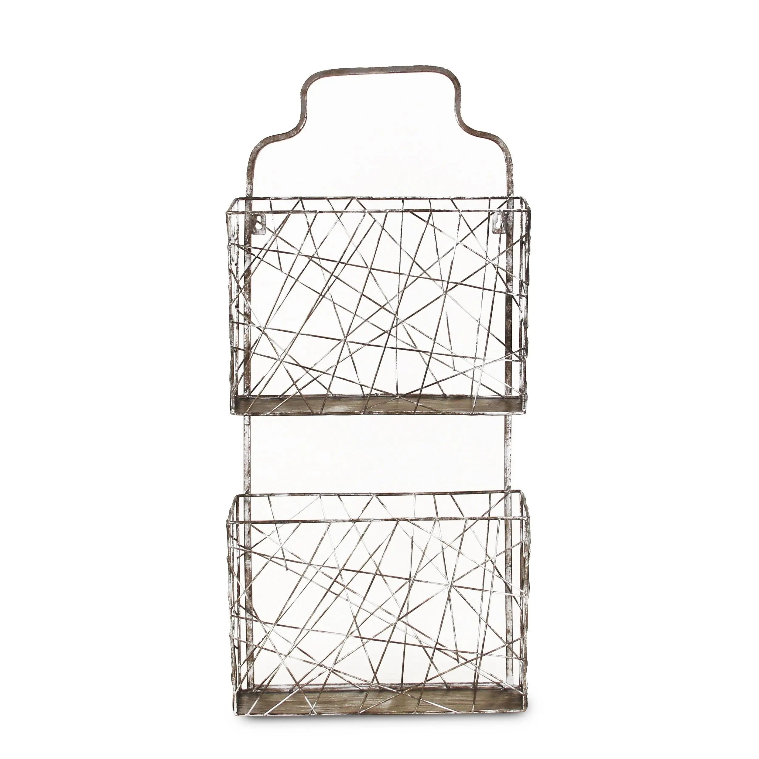 13" Silver Multi-Tier Metal Additional Accessory Homeroots Office