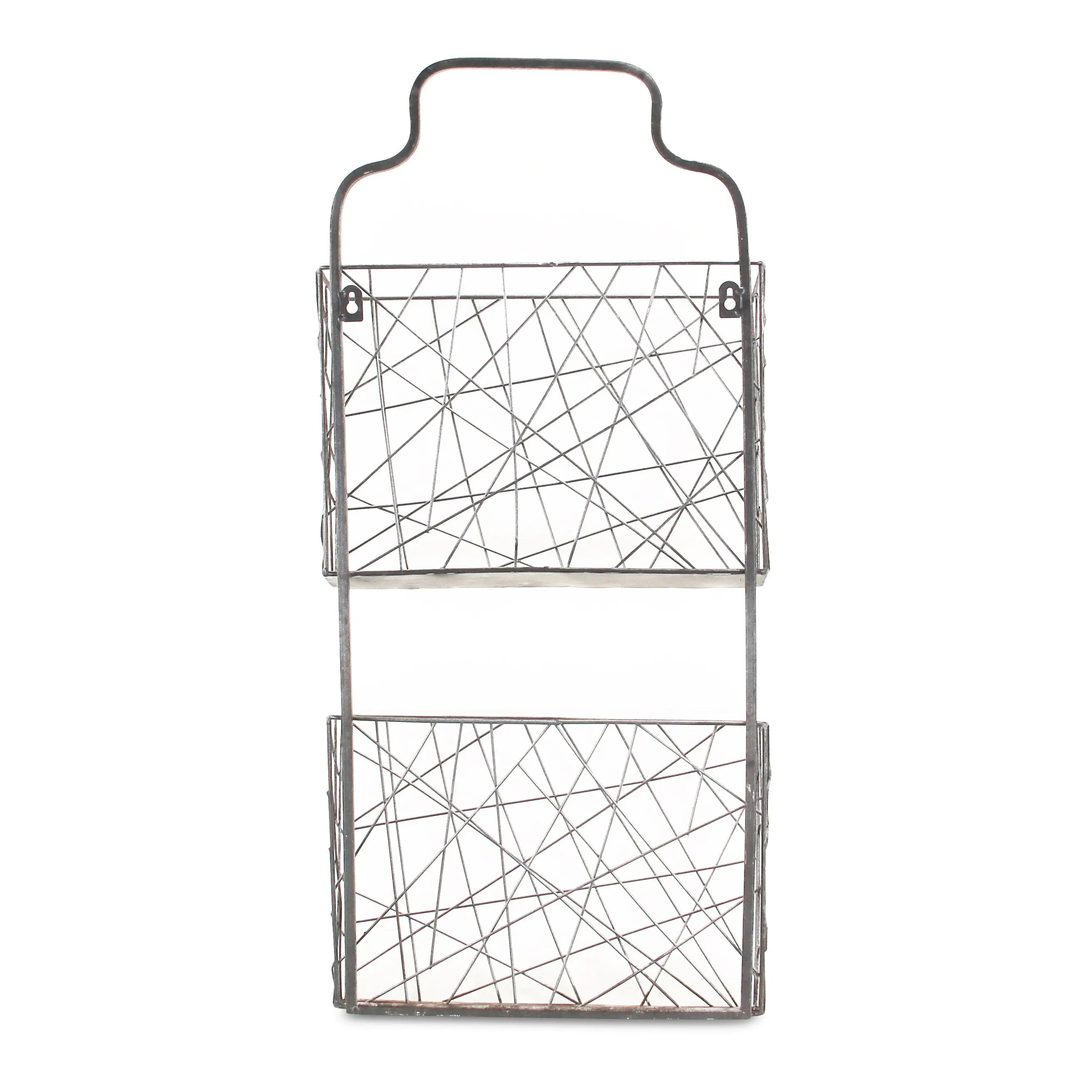 13" Silver Multi-Tier Metal Additional Accessory Homeroots Office