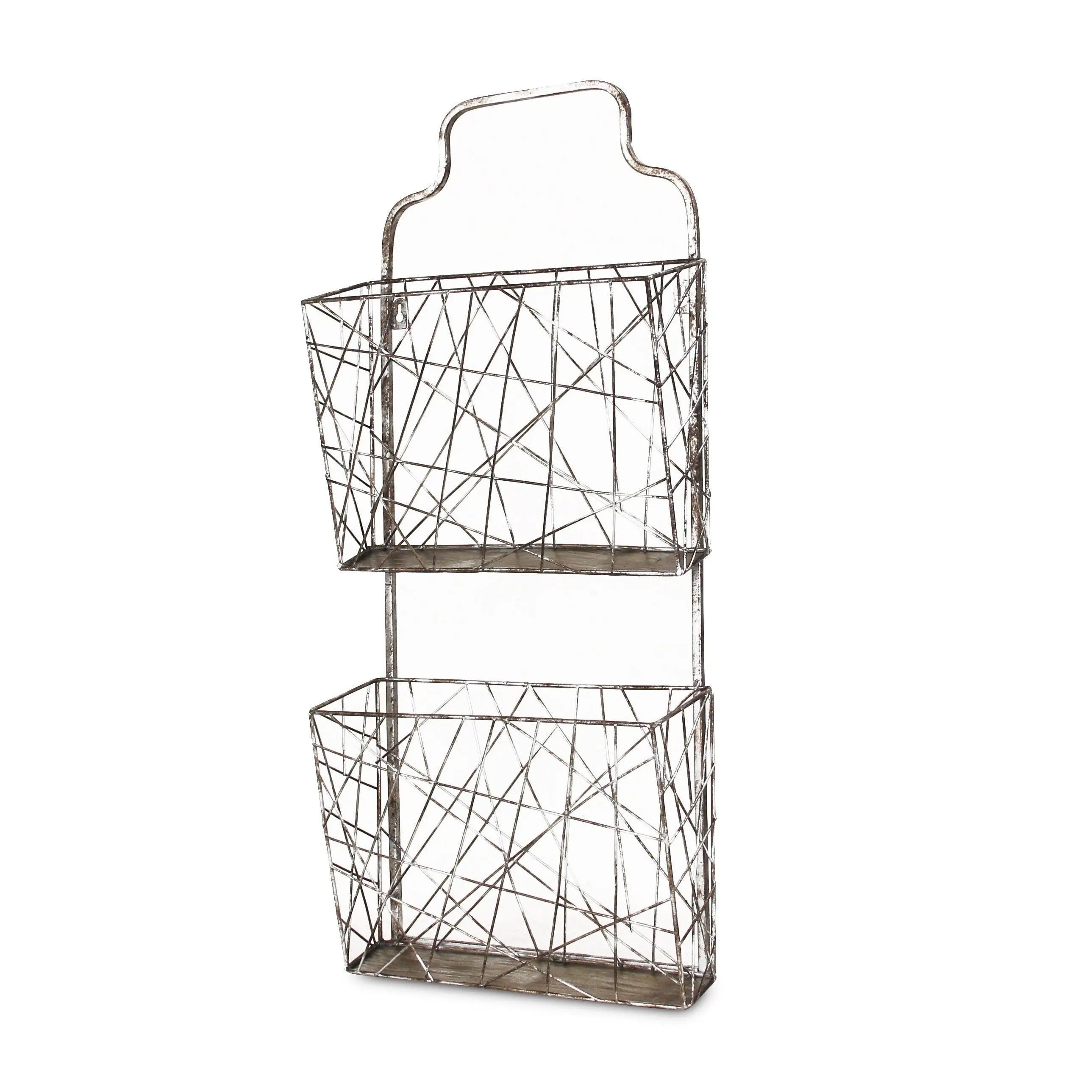 13" Silver Multi-Tier Metal Additional Accessory Homeroots Office