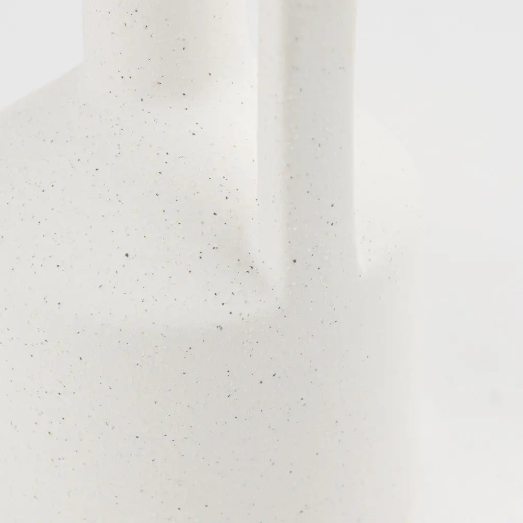 13" White Ceramic Table Vase Homeroots Home Decor