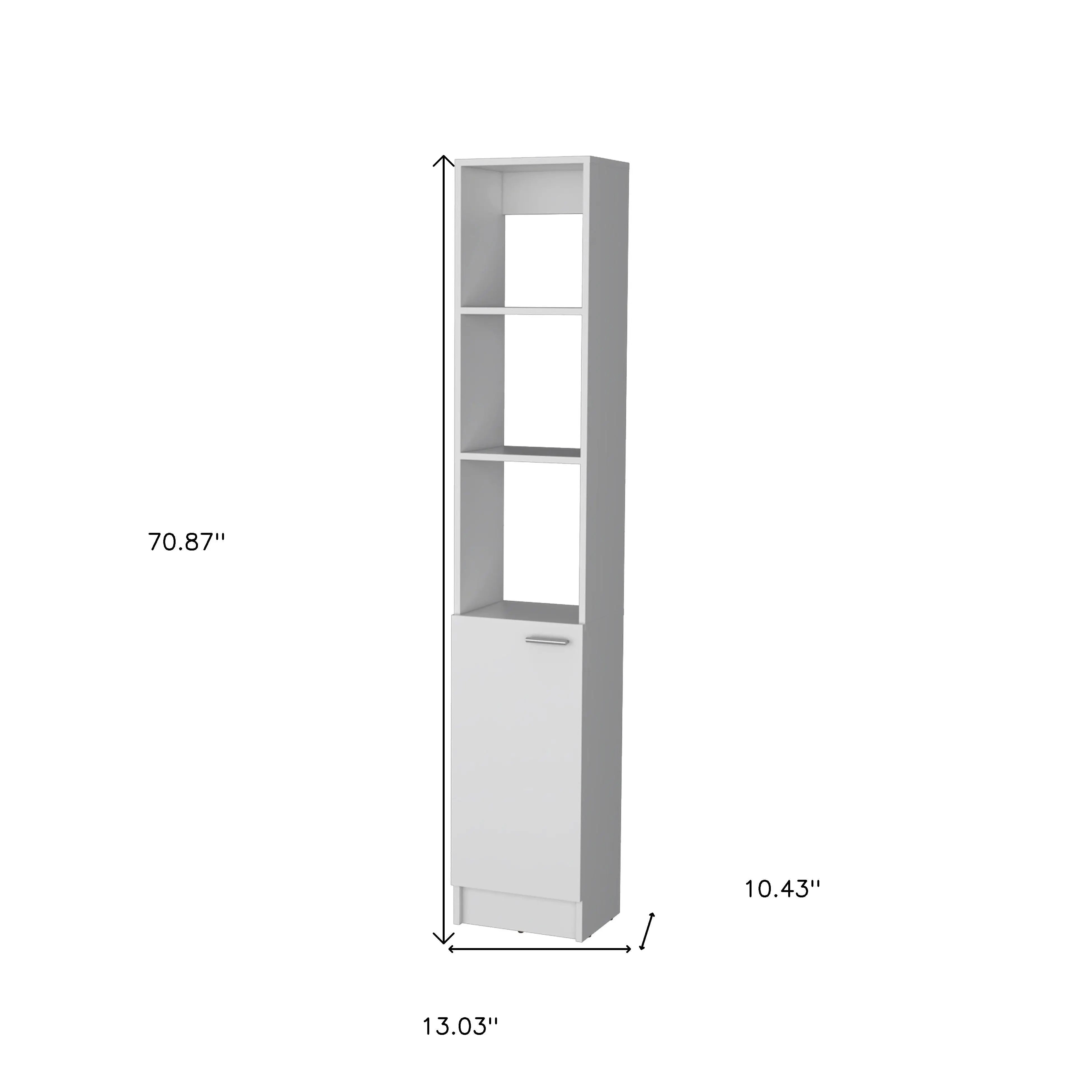 13" White Wood Freestanding Single Door Bathroom Vanity Homeroots Bed & Bath
