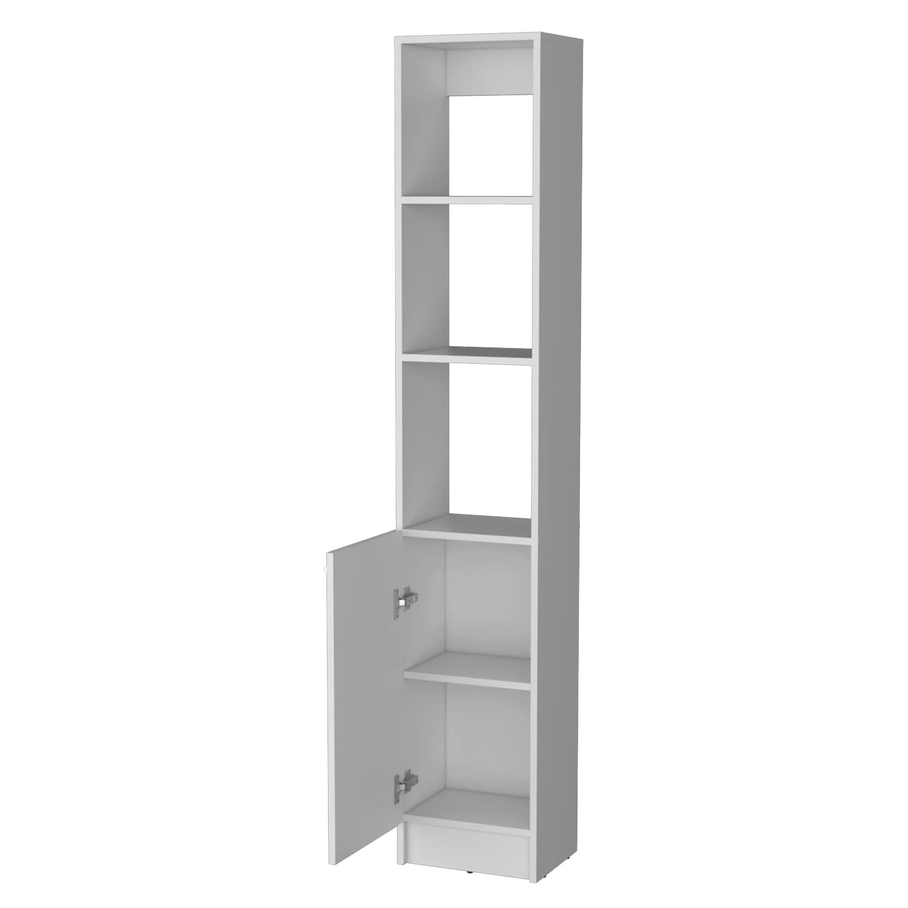 13" White Wood Freestanding Single Door Bathroom Vanity Homeroots Bed & Bath
