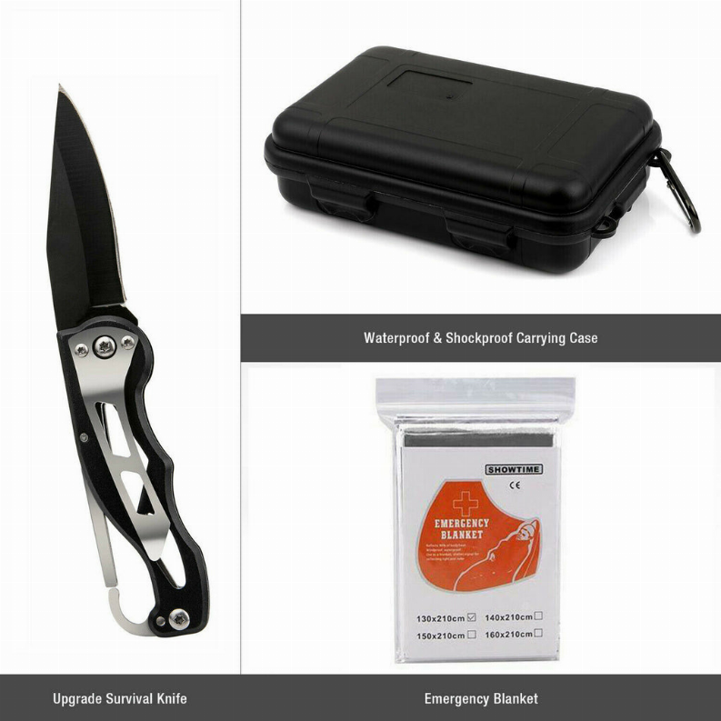 14 in 1 Outdoor Emergency Survival Gear Kit Camping Tactical Tools SOS EDC Case Vista Shops