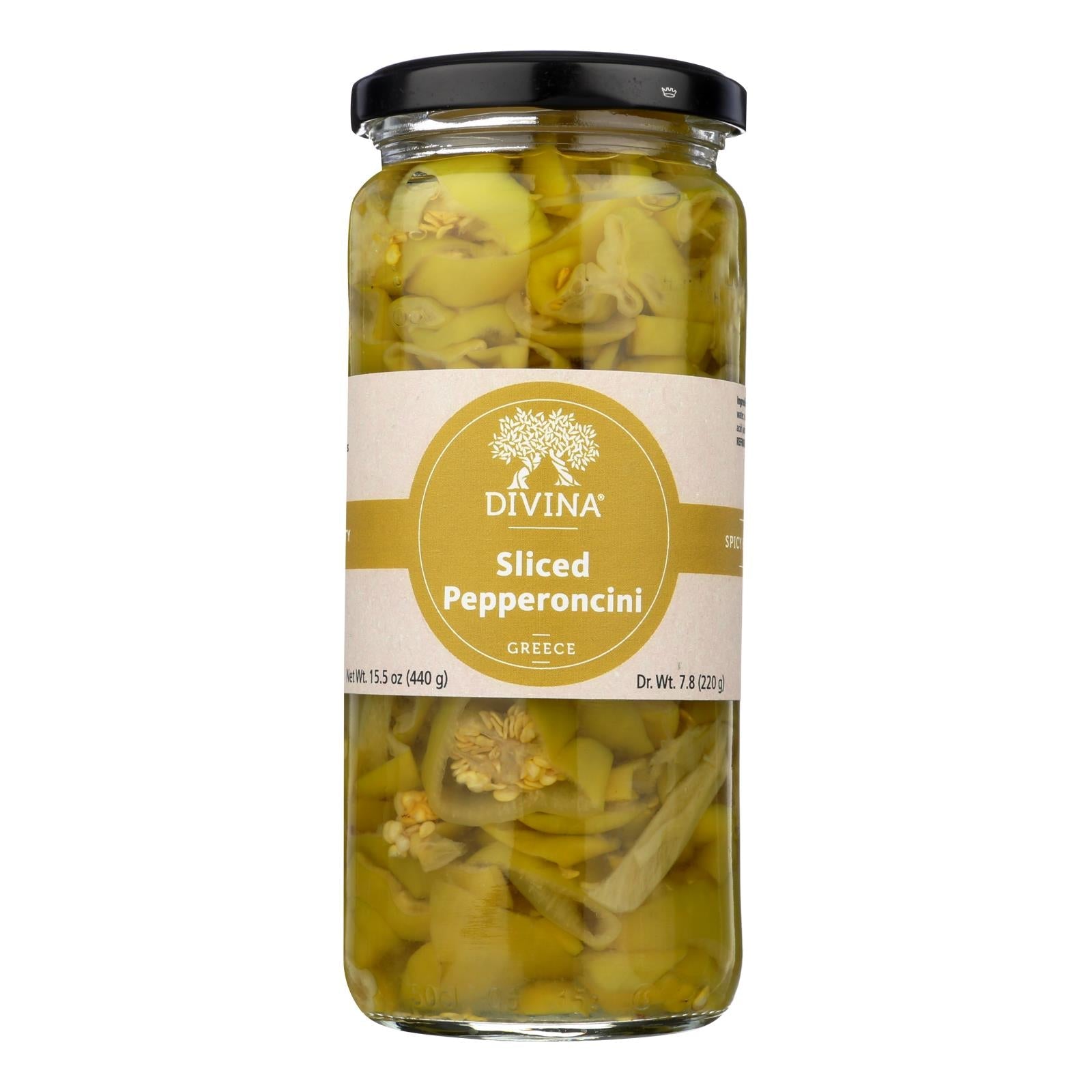 Divina - Pepperoncini Sliced - Case Of 6 - 15.5 Ounces Divina