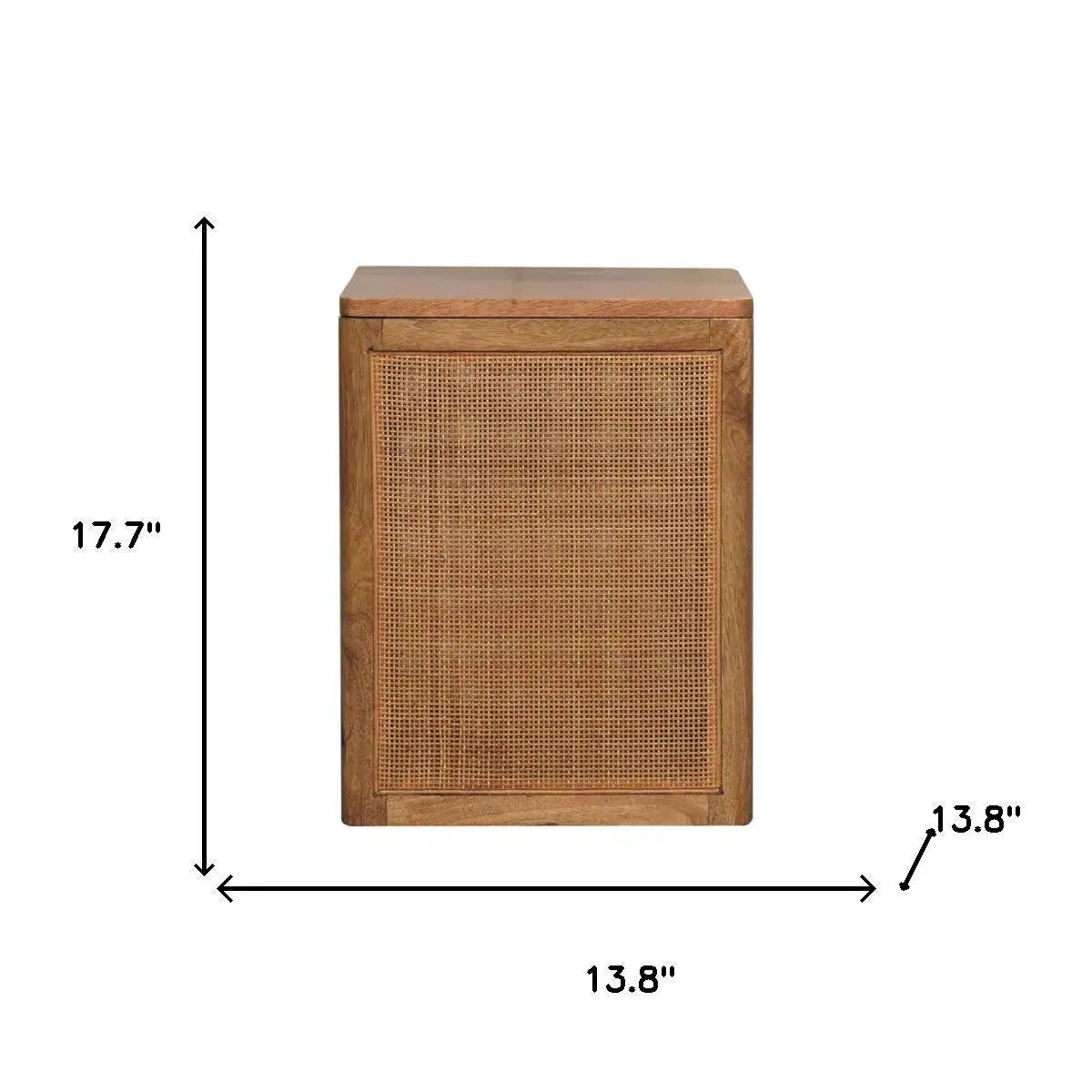 14" Brown Solid Wood Storage Bench Homeroots Outdoor