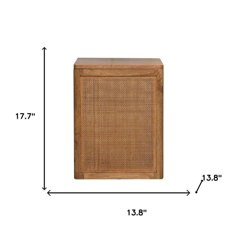 14" Brown Solid Wood Storage Bench Homeroots Outdoor