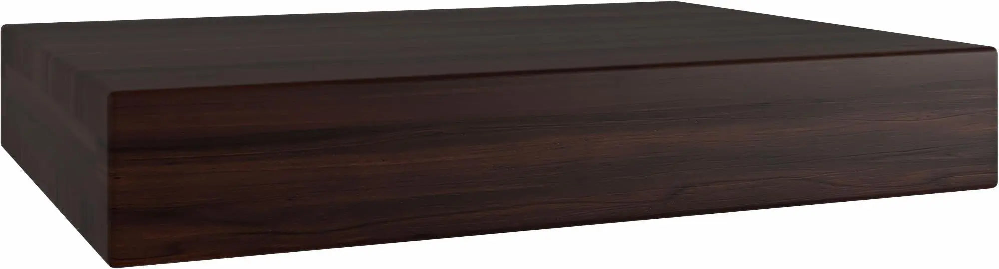 14" Brown Wood Wall Mounted Bathroom Shelves Homeroots Organization