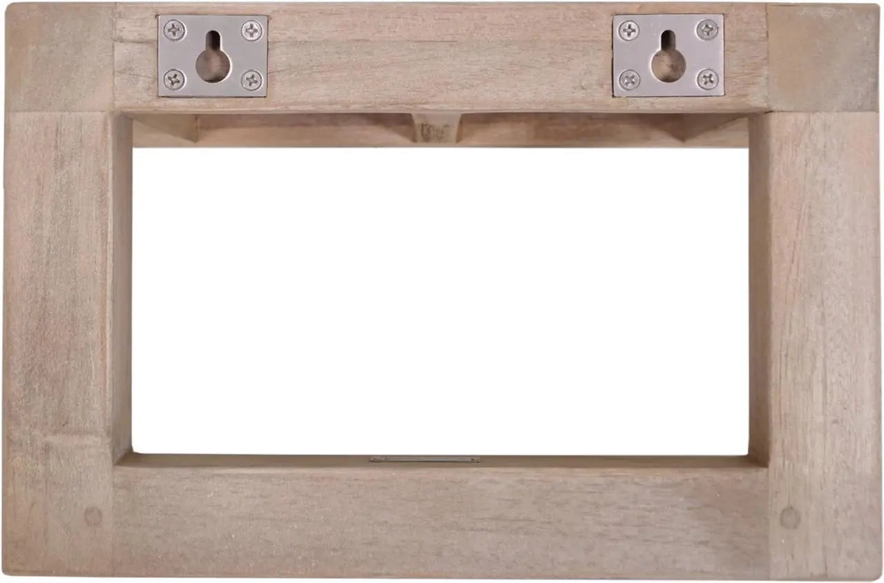 14" Brown Wood Wall Mounted Bathroom Shelves Homeroots Organization