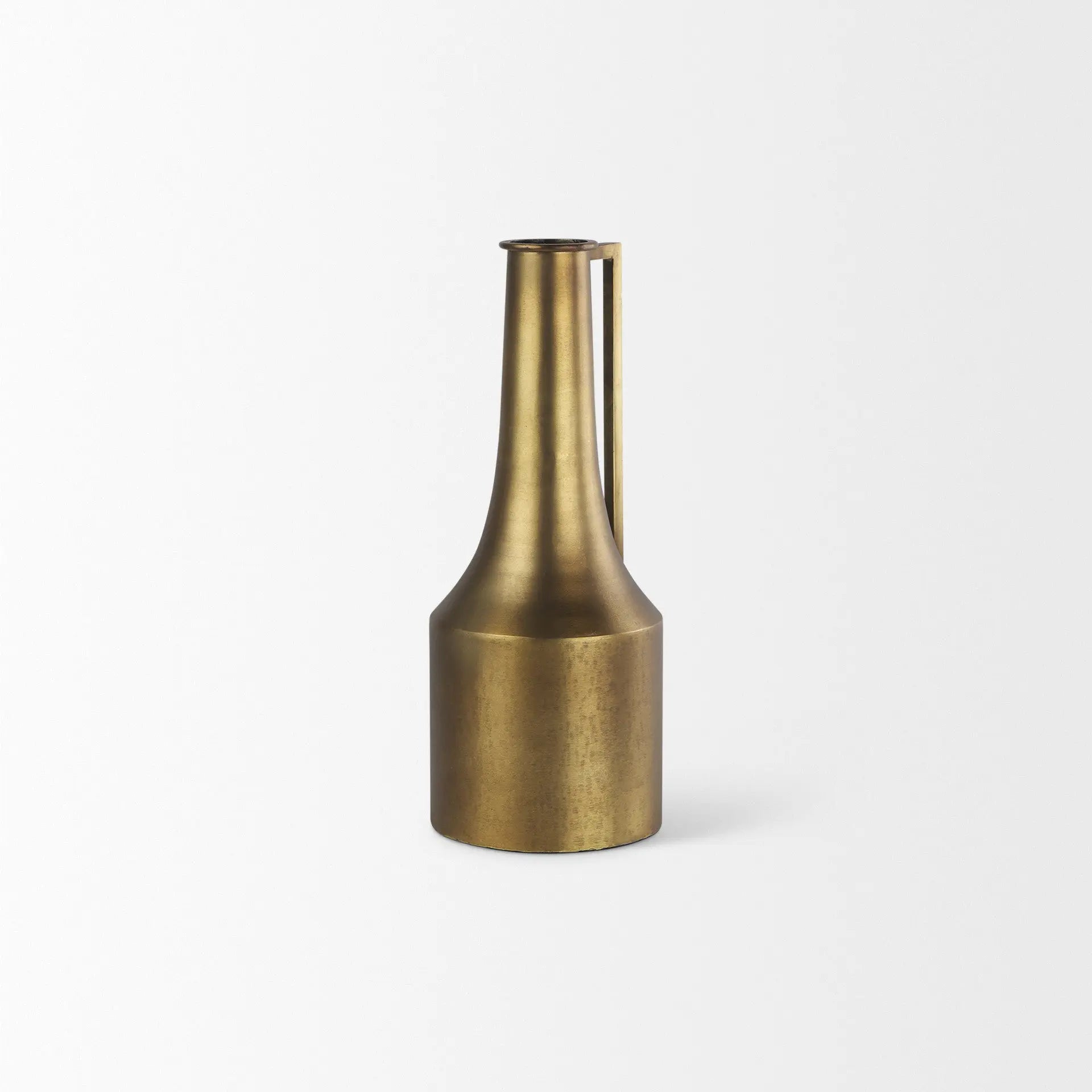 14" Gold Metal Table Vase Homeroots Home Decor