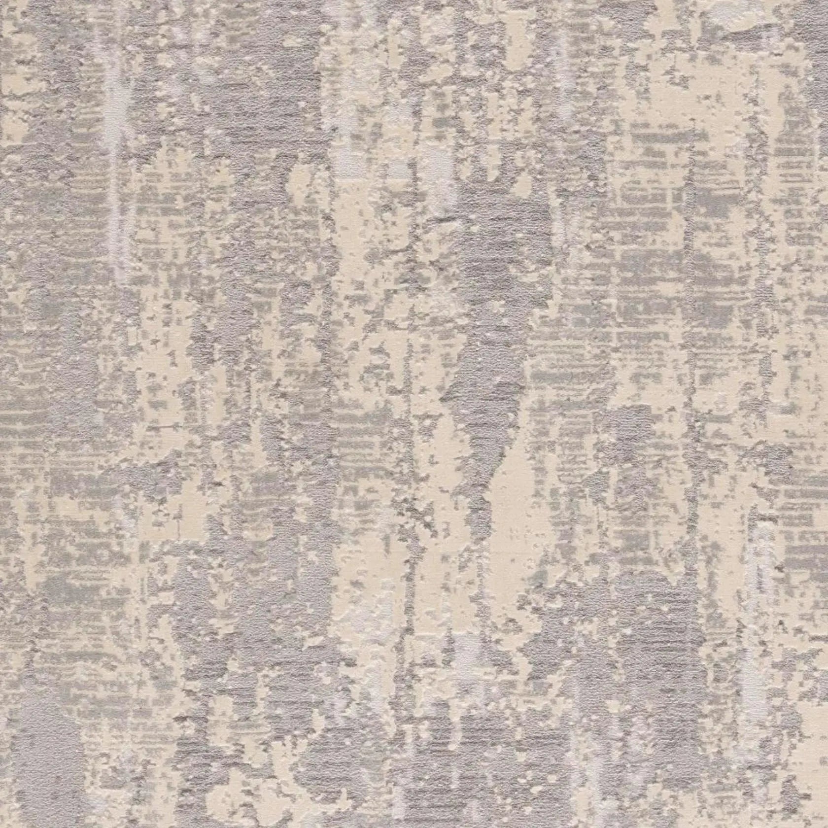 14' Gray And Ivory Abstract Runner Rug Homeroots Home Decor