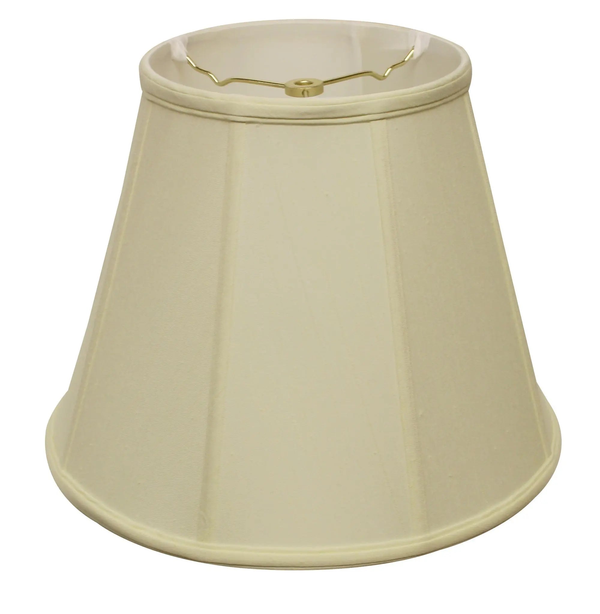 14" Ivory Slanted Empire Monay Shantung Lampshade Homeroots Lighting