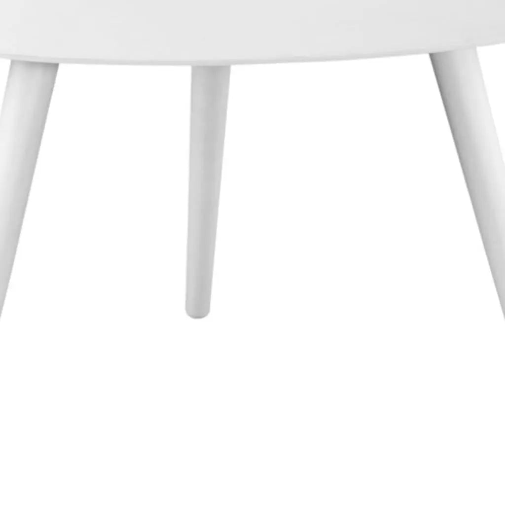 14" White Aluminum End Table Homeroots Living Room