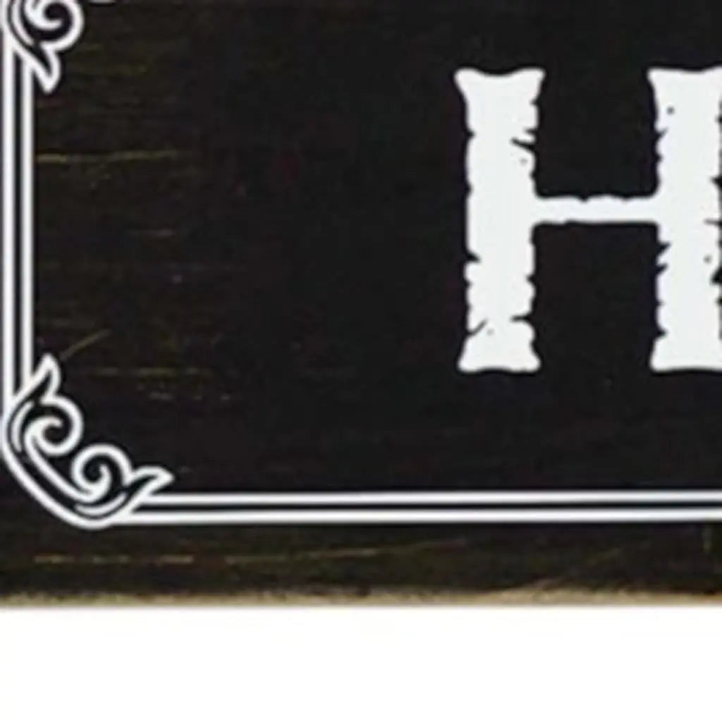 14" X 12" Black And White Inspirational Text Wood Wall Decor - GreatEagleInc