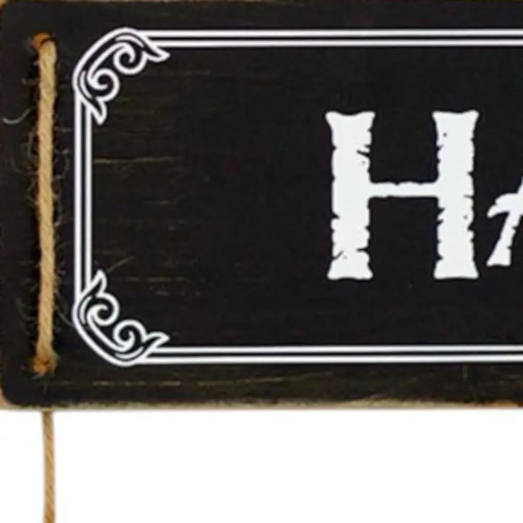 14" X 12" Black And White Inspirational Text Wood Wall Decor - GreatEagleInc
