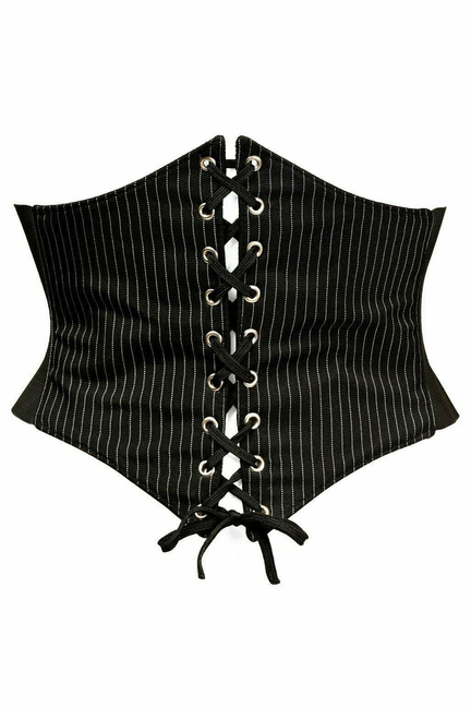 Lavish Pinstripe Corset Belt Cincher Daisy Corsets