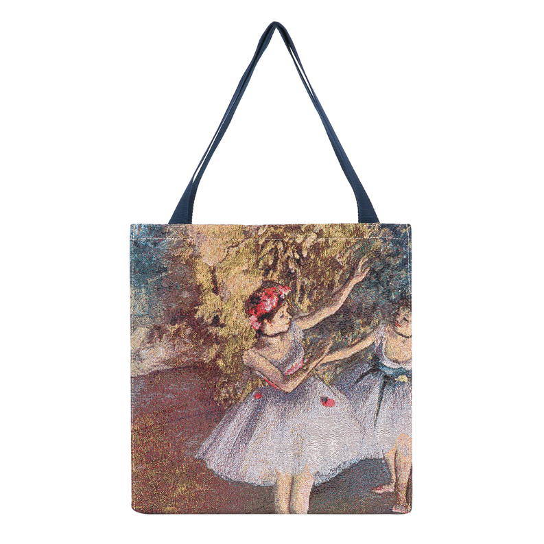 Guss-Art-Ed-Blr2 | Edgar Degas Ballerina Foldable Gusset Shopping Bag Signare USA