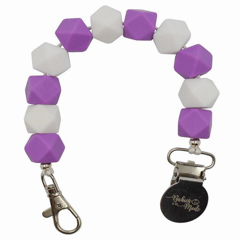 Pacifier Clip Babies a la Mode