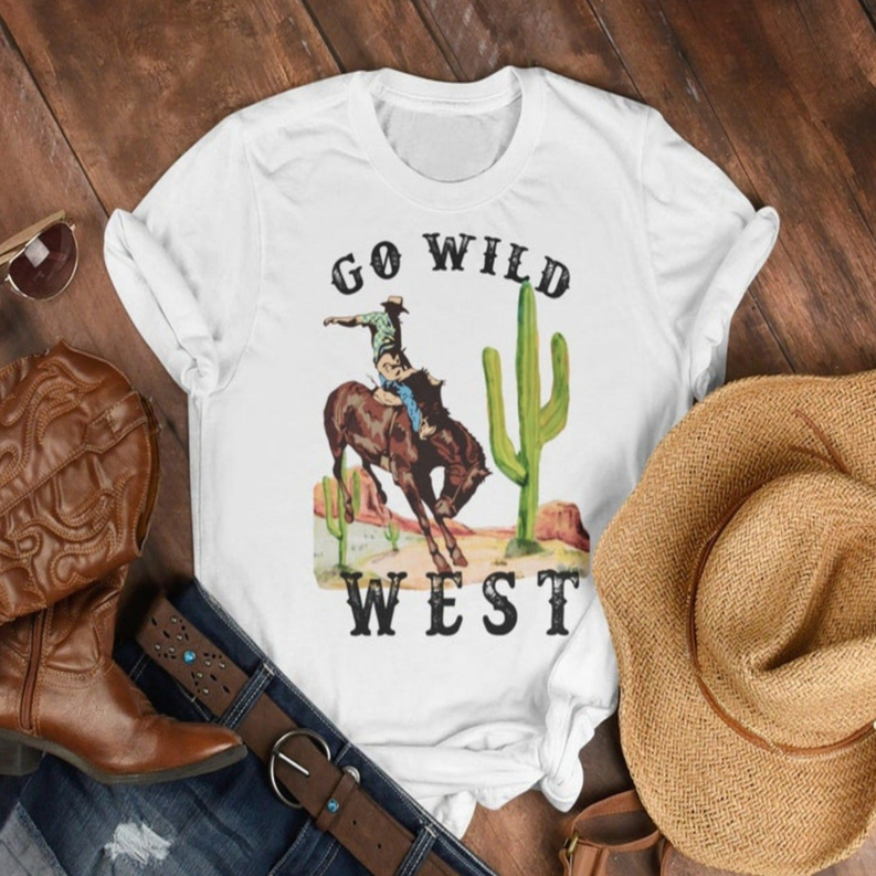 Women's Go Willd West T-Shirt Dream Team Designs
