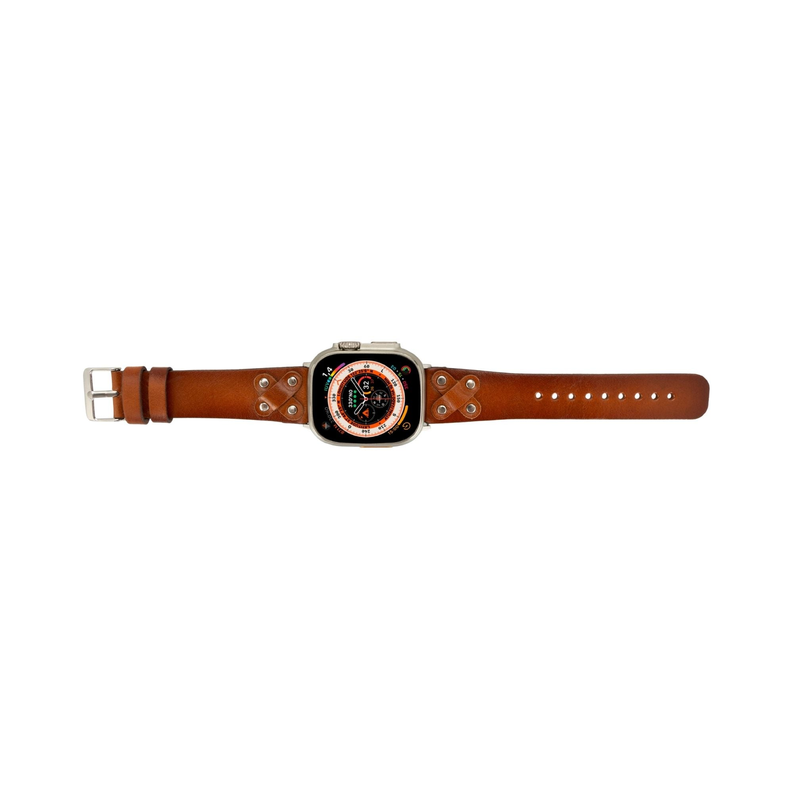 Hulett Leather Bands for Apple Watch Ultra,8,7 and SE Toronata