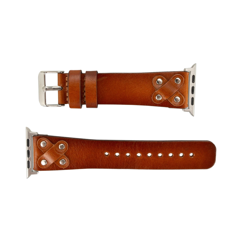 Hulett Leather Bands for Apple Watch Ultra,8,7 and SE Toronata