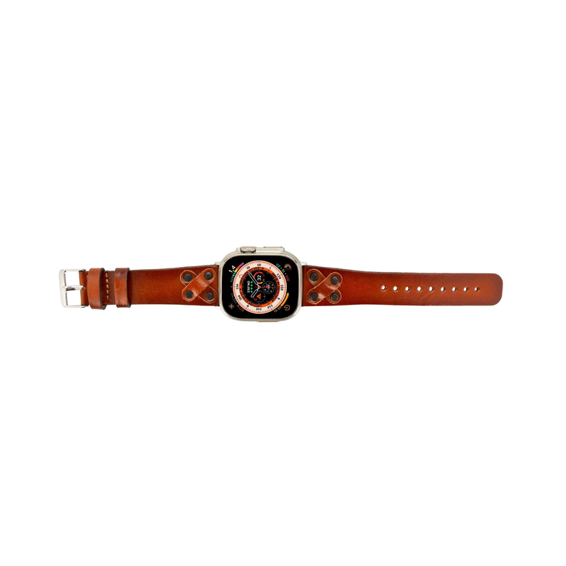 Hulett Leather Bands for Apple Watch Ultra,8,7 and SE Toronata