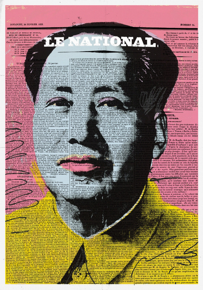 Mao Zedong Newspaper Glass Wall Art Monique Store
