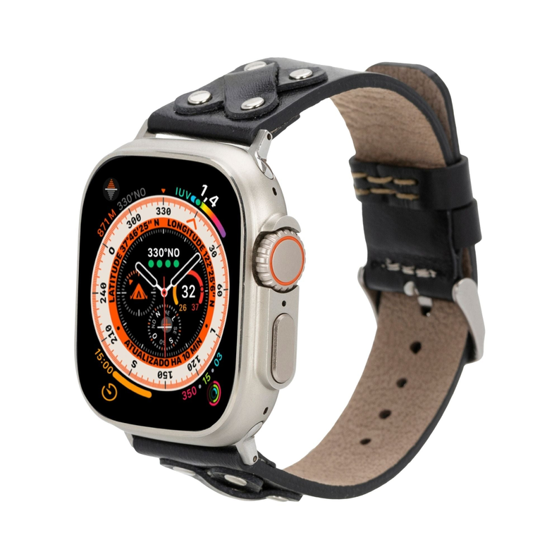 Hulett Leather Bands for Apple Watch Ultra,8,7 and SE Toronata
